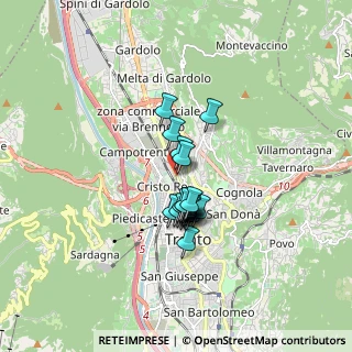 Mappa Via del Brennero, 38123 Trento TN, Italia (1.1275)