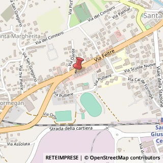 Mappa Via Feltre, 53, 32035 Santa Giustina, Belluno (Veneto)