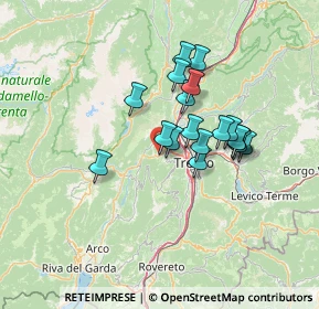 Mappa Corso Vigolo Baselga, 38100 Trento TN, Italia (10.50833)