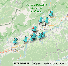 Mappa Via III Pietre, 32035 Santa Giustina BL, Italia (5.36182)