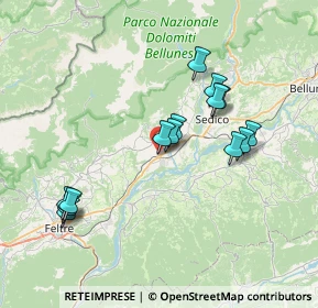 Mappa Via III Pietre, 32035 Santa Giustina BL, Italia (6.925)