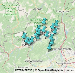 Mappa Via III Pietre, 32035 Santa Giustina BL, Italia (9.727)