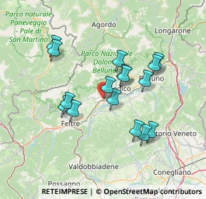 Mappa Via III Pietre, 32035 Santa Giustina BL, Italia (12.45563)