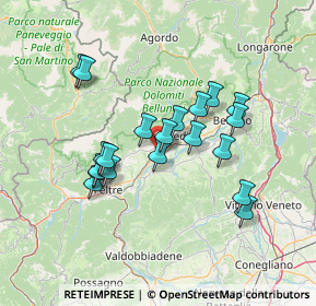 Mappa Via III Pietre, 32035 Santa Giustina BL, Italia (12.1295)