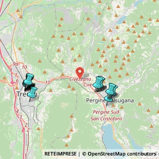 Mappa Località Cire, 38057 Pergine Valsugana TN, Italia (4.5725)