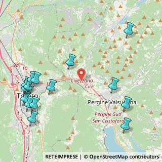 Mappa Località Cire, 38057 Pergine Valsugana TN, Italia (5.55133)