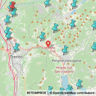 Mappa Località Cire, 38057 Pergine Valsugana TN, Italia (7.263)