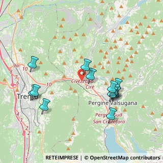 Mappa Località Cire, 38057 Pergine Valsugana TN, Italia (3.88846)