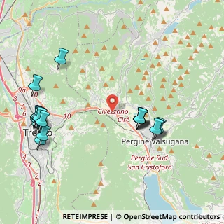 Mappa Località Cire, 38057 Pergine Valsugana TN, Italia (4.66105)