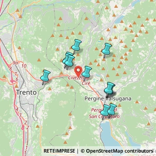 Mappa Località Cire, 38057 Pergine Valsugana TN, Italia (3.17417)