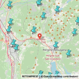 Mappa Località Cire, 38057 Pergine Valsugana TN, Italia (7.1135)