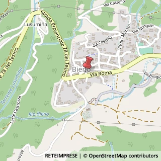 Mappa Via Amm. Giovanni Bettolo, 8, 38050 Bieno, Trento (Trentino-Alto Adige)