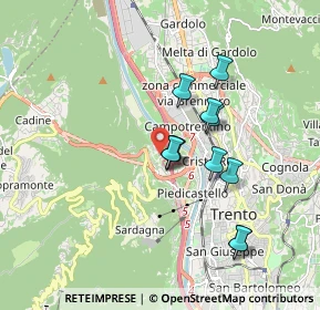 Mappa Via Santi Cosma e Damiano, 38121 Vela TN, Italia (1.47636)