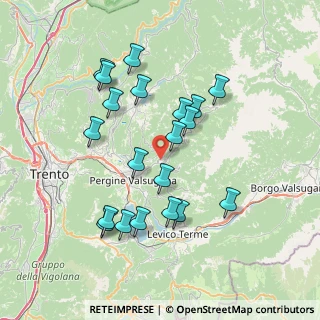 Mappa Via delle Scuole, 38057 Frassilongo TN, Italia (7.0925)