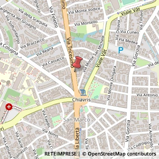 Mappa Via Tricesimo, 5, 33100 Udine, Udine (Friuli-Venezia Giulia)