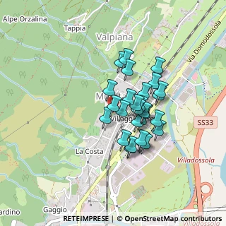 Mappa Via G. P. Tosi, 28844 Villadossola VB, Italia (0.325)