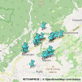 Mappa Via Toschian, 32030 Cesiomaggiore BL, Italia (0.71739)