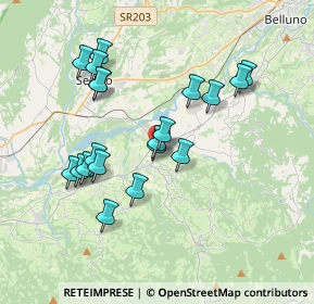 Mappa Cavalsico inferiore, 32026 Trichiana BL, Italia (3.4125)