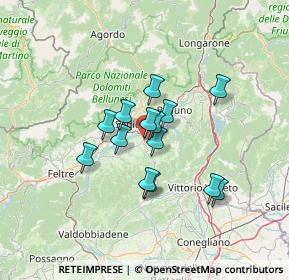 Mappa Cavalsico inferiore, 32026 Trichiana BL, Italia (9.605)