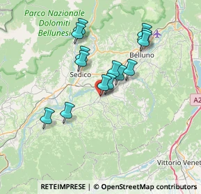 Mappa Cavalsico inferiore, 32026 Trichiana BL, Italia (6.08143)