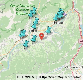 Mappa Cavalsico inferiore, 32026 Trichiana BL, Italia (7.48857)