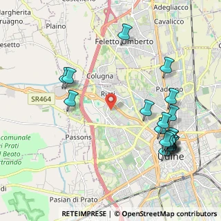 Mappa Via Lombardia, 33100 Udine UD, Italia (2.39)