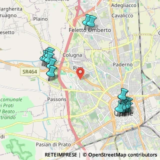 Mappa Via Lombardia, 33100 Udine UD, Italia (2.40158)
