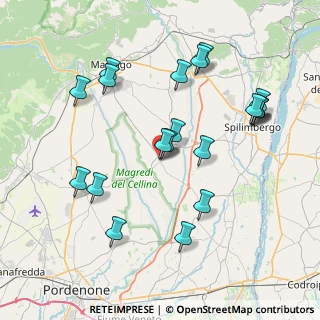 Mappa Via Maniago, 33099 Vivaro PN, Italia (8.0815)