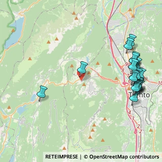 Mappa Strada del Dòs Grum, 38123 Trento TN, Italia (5.3495)