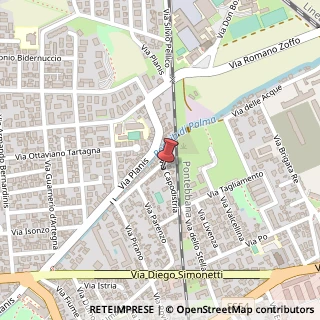 Mappa Via Capodistria, 57, 33100 Udine, Udine (Friuli-Venezia Giulia)