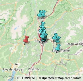 Mappa Lungadige Giacomo Leopardi, 38121 Trento TN, Italia (6.55235)