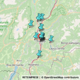 Mappa Via Antonio da Trento, 38122 Trento TN, Italia (7.27667)