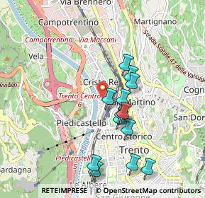 Mappa Via Antonio da Trento, 38121 Trento TN, Italia (0.86154)