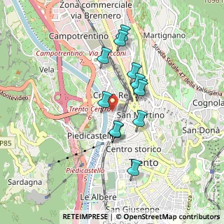 Mappa Via Antonio da Trento, 38121 Trento TN, Italia (0.72583)