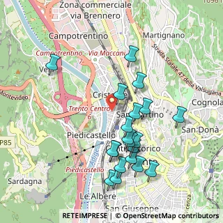 Mappa Via Antonio da Trento, 38122 Trento TN, Italia (0.979)