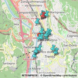 Mappa Via Antonio da Trento, 38122 Trento TN, Italia (0.78)