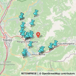 Mappa Maso Frunt, 38057 Pergine Valsugana TN, Italia (7.5365)