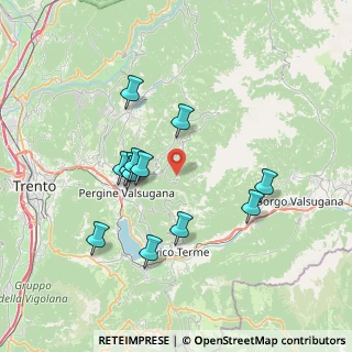 Mappa Maso Frunt, 38057 Pergine Valsugana TN, Italia (6.68083)