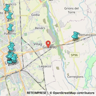 Mappa Via San Giovanni d'Antro, 33100 Udine UD, Italia (3.54077)