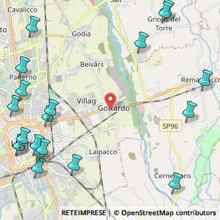 Mappa Via San Giovanni d'Antro, 33100 Udine UD, Italia (3.507)