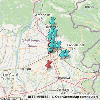 Mappa Via Lodi, 33100 Udine UD, Italia (7.26083)