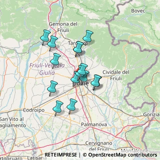 Mappa Via Moggio, 33100 Udine UD, Italia (10.45)