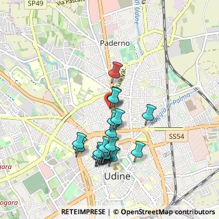 Mappa Via Moggio, 33100 Udine UD, Italia (0.847)