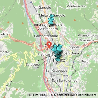 Mappa Via Caio Valerio Mariano, 38122 Trento TN, Italia (1.20615)