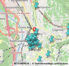 Mappa Via Jacopo Aconcio, 38121 Trento TN, Italia (0.953)