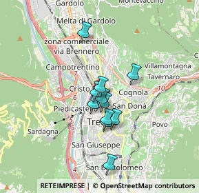 Mappa Via Jacopo Aconcio, 38121 Trento TN, Italia (1.17818)