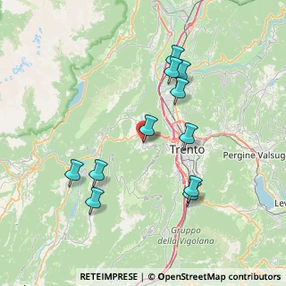 Mappa Strada di Spineda, 38123 Sopramonte TN, Italia (7.43909)