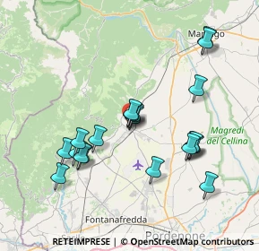 Mappa Via Vittorio Veneto, 33081 Aviano PN, Italia (7.2185)