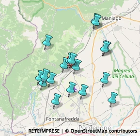 Mappa Via Vittorio Veneto, 33081 Aviano PN, Italia (6.64389)