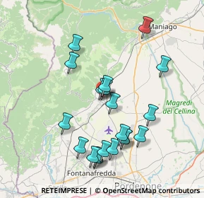 Mappa Via Vittorio Veneto, 33081 Aviano PN, Italia (7.375)